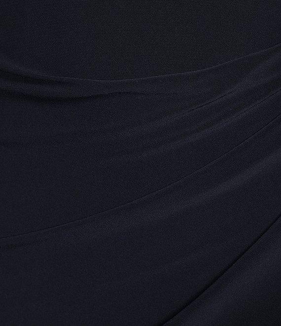 Alex Evenings Overlay One Shoulder Sleeveless Side Slit Dress Product Image