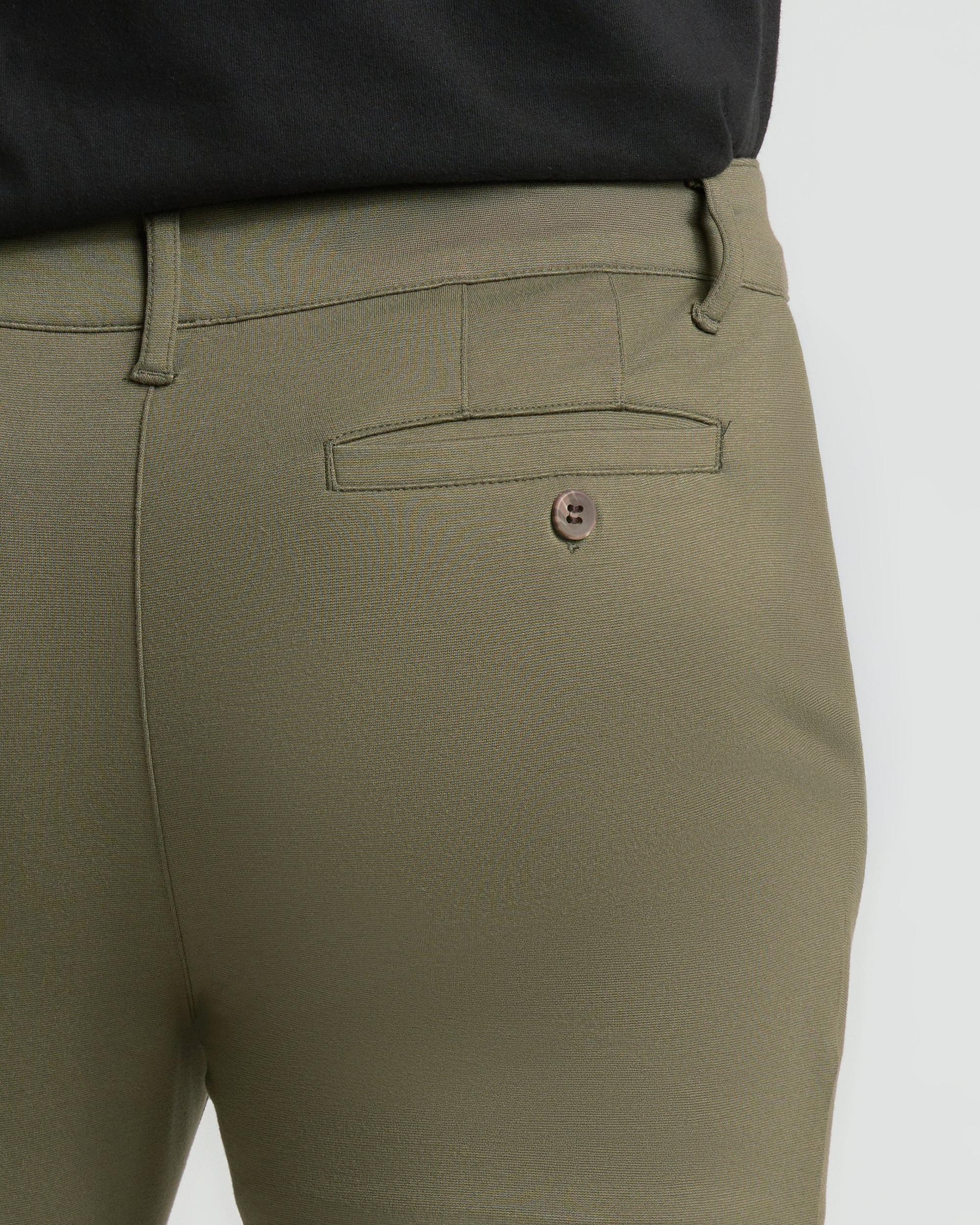 Suede Brown Slim Comfort Knit Chino Pant Product Image