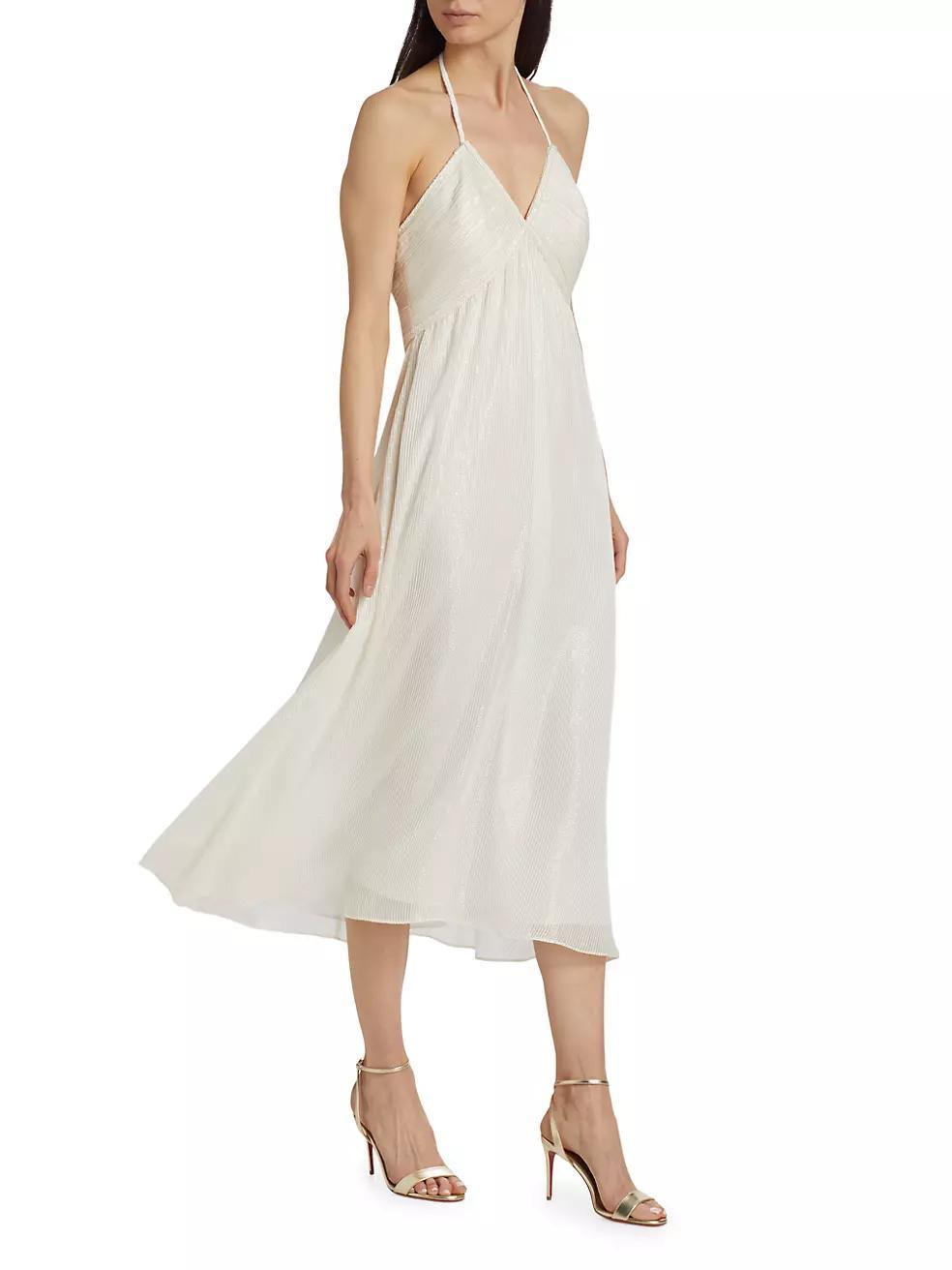 Sonoma Metallic Striped Halterneck Dress Product Image