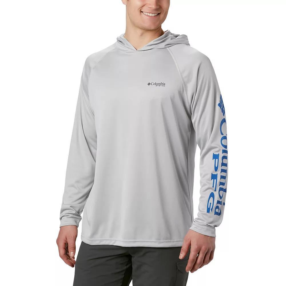 Men's Columbia PFG UPF 50 Terminal Tackle™ Hoodie, Size: XXL, Cool Gray Product Image