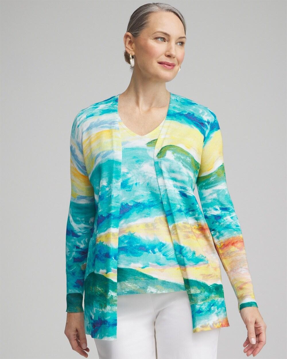 Linen Embroidered Applique Shirt Product Image