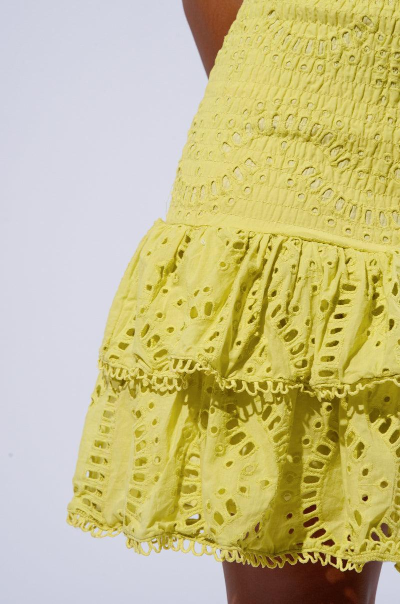 READY FOR SUMMER RUFFLE MINI DRESS Product Image