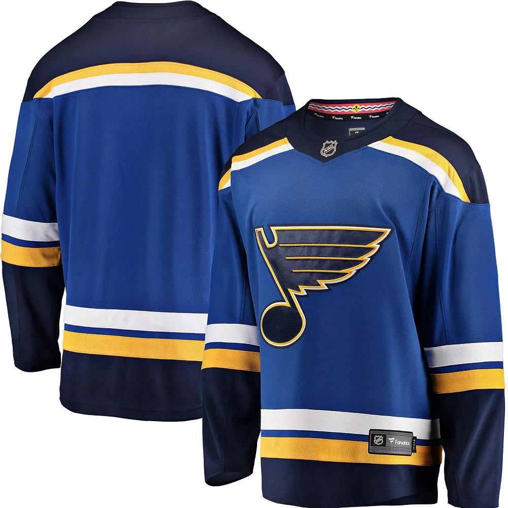 Men's Fanatics Branded Blue St. Louis Blues Breakaway Home Jersey, Size: Small Product Image