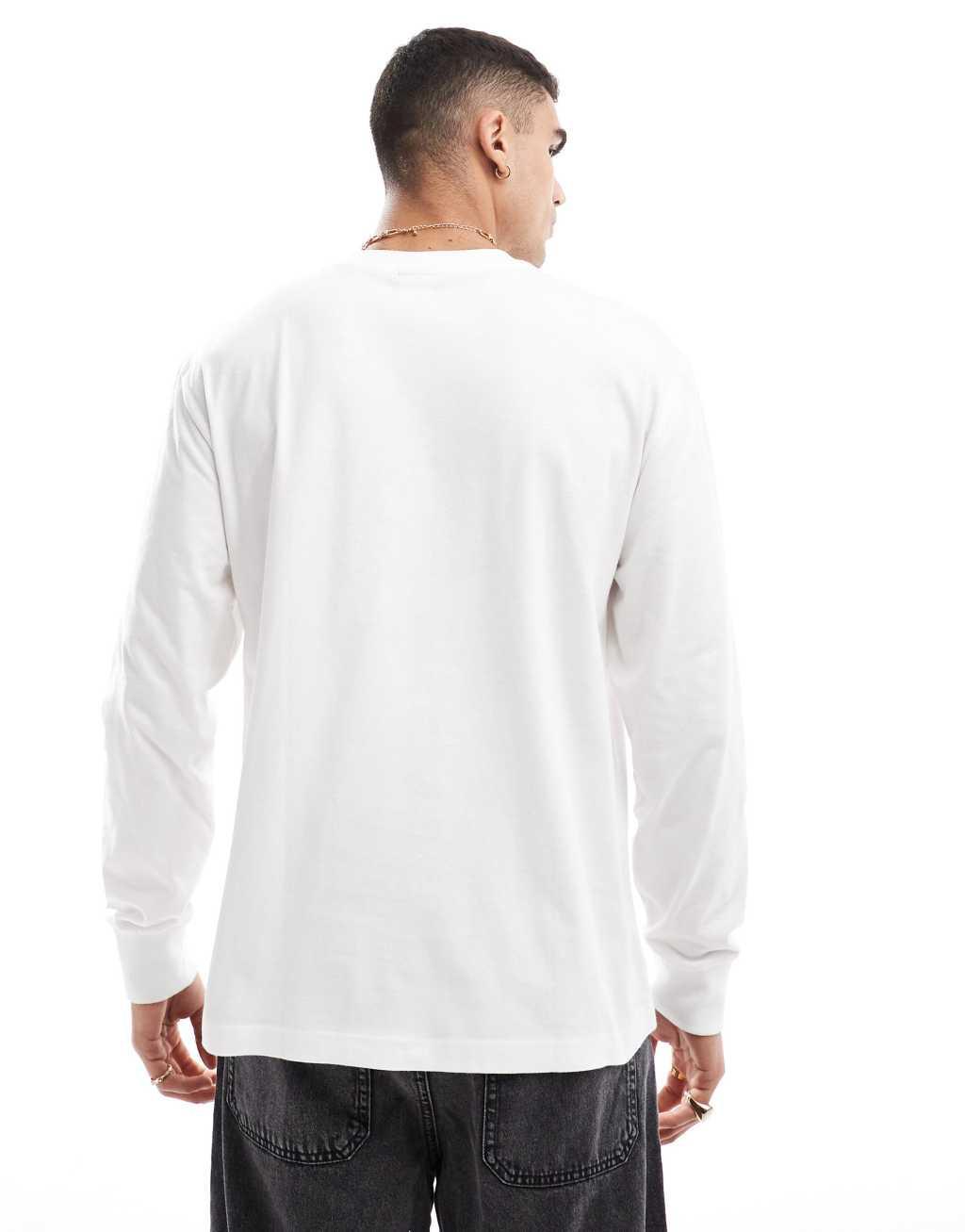 Cotton On loose fit long sleeve t-shirt in vintage white Product Image