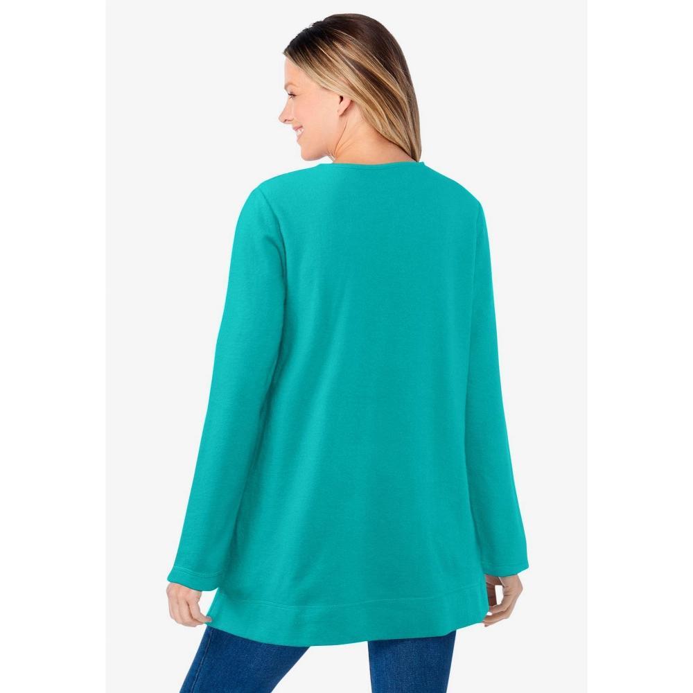 Woman Within Women's Plus Size French Terry Swing Jacket Product Image