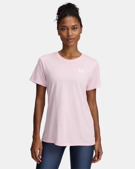 Women's Under Armour Tech™ Short Sleeve Tee, Size: XS, Super Pink Product Image