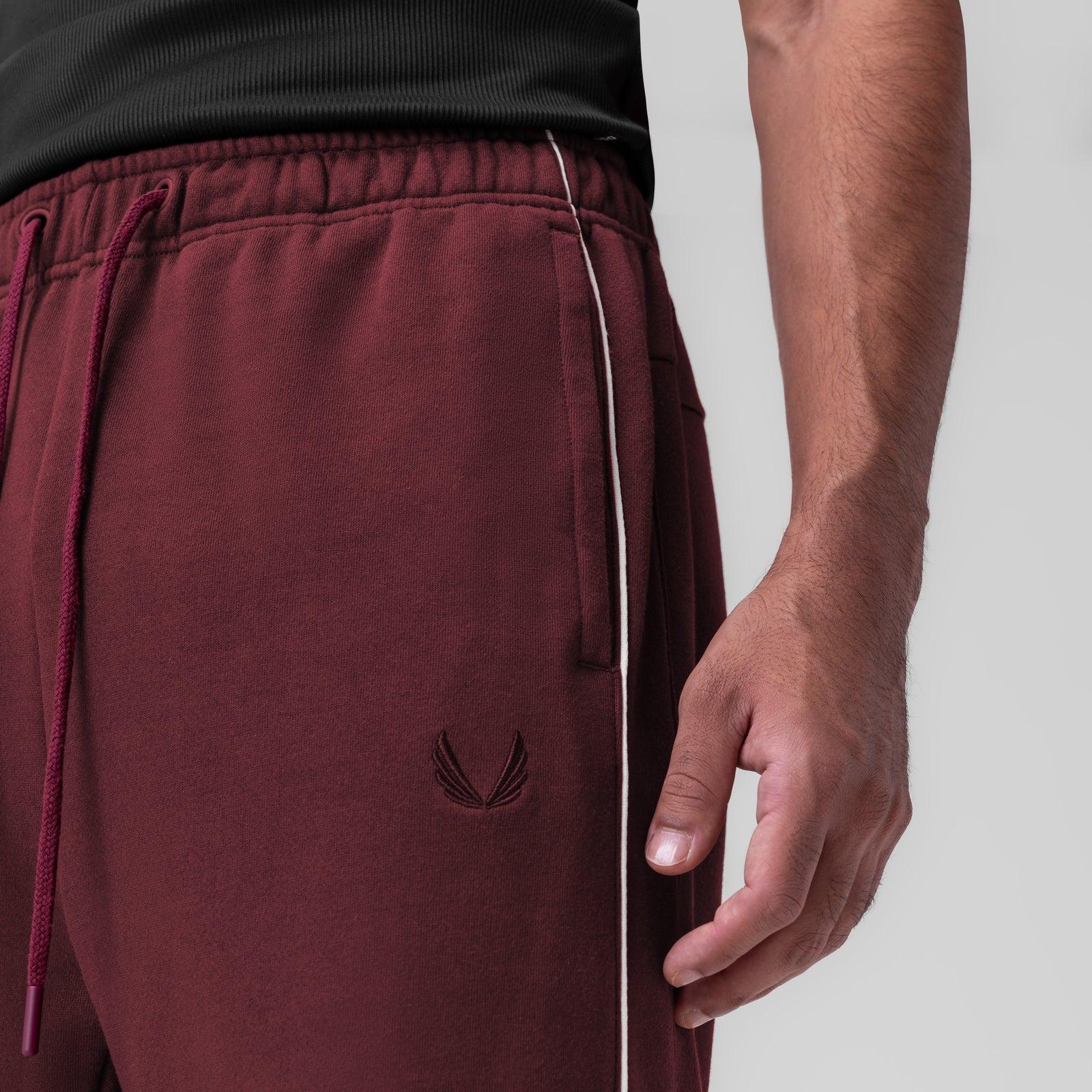 0998. Herringbone Terry Snap Button Sweats - Forest Green Product Image