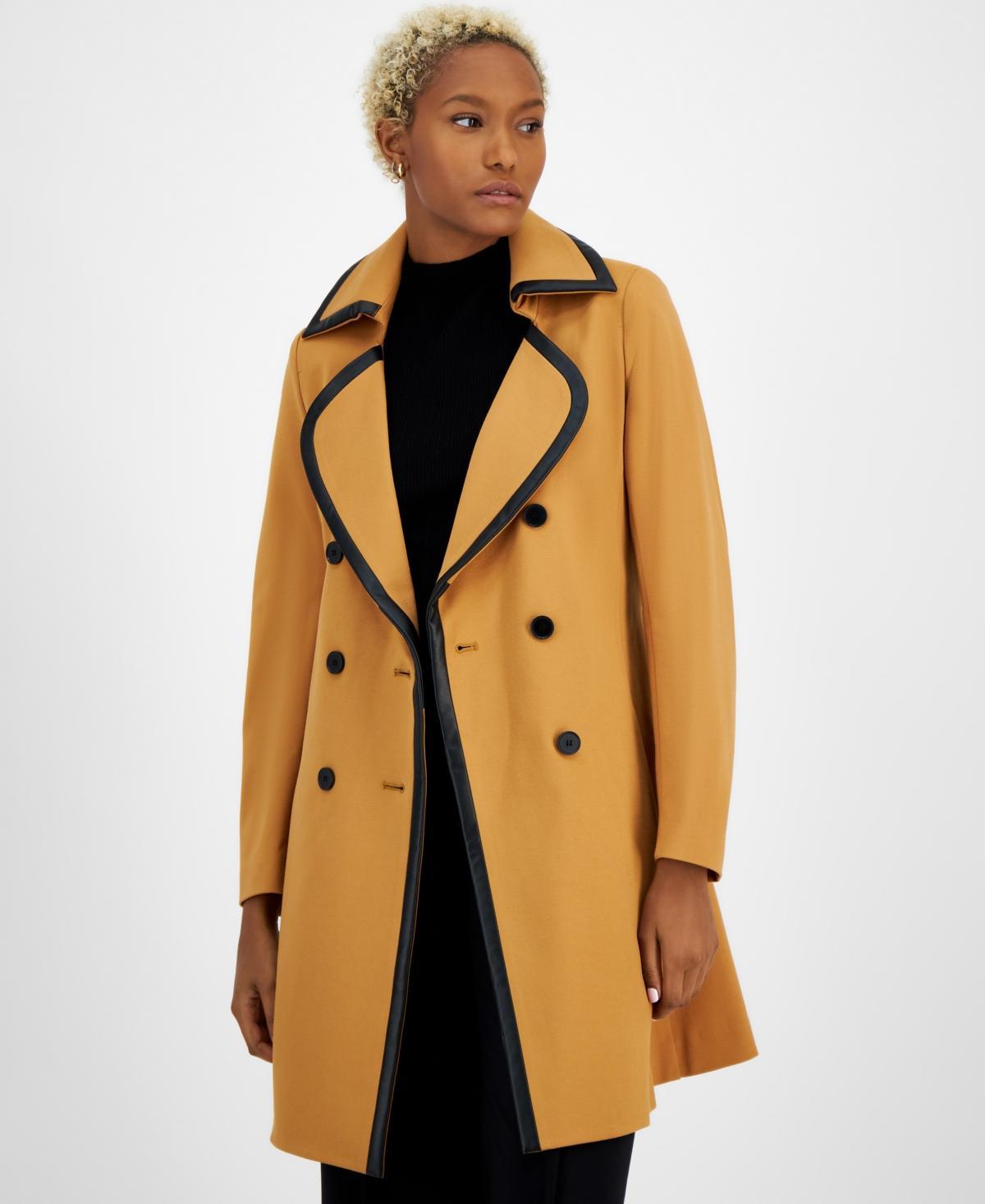 Bar Iii Womens Contrast-Trim Belted Compression Jacket, Created for Macys Product Image