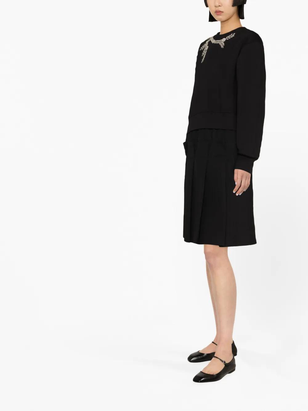 crystal-embllished long-sleeve jumper Product Image