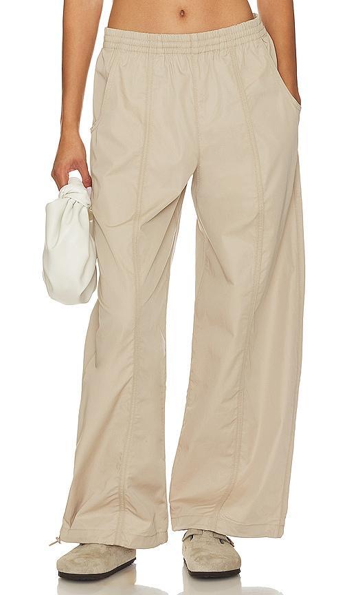 AGOLDE Dakota Track Pant in Beige Product Image