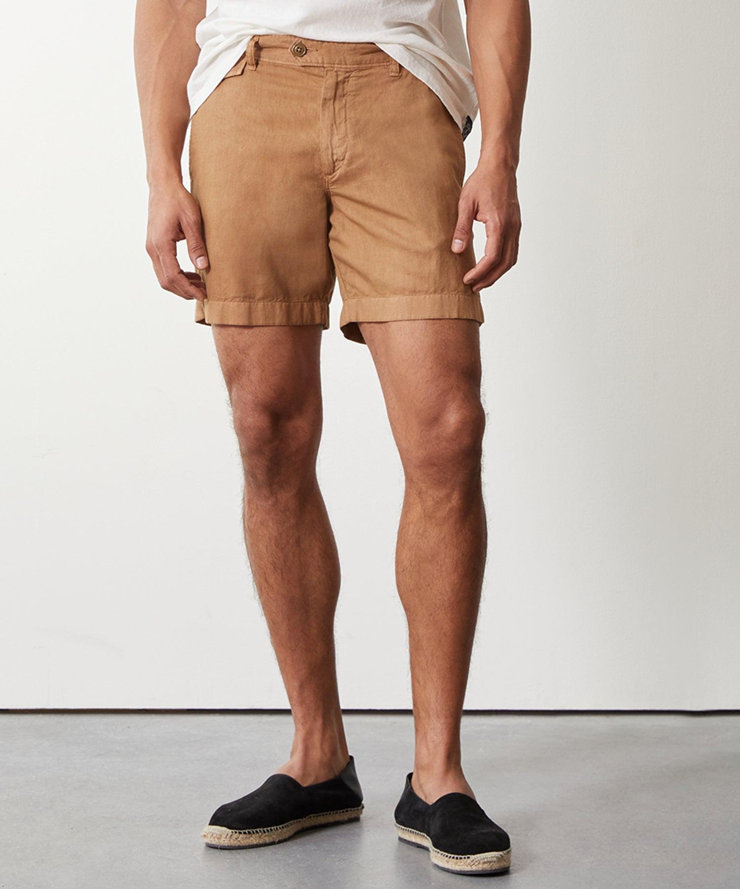 7" Cotton Linen Hudson Short Product Image