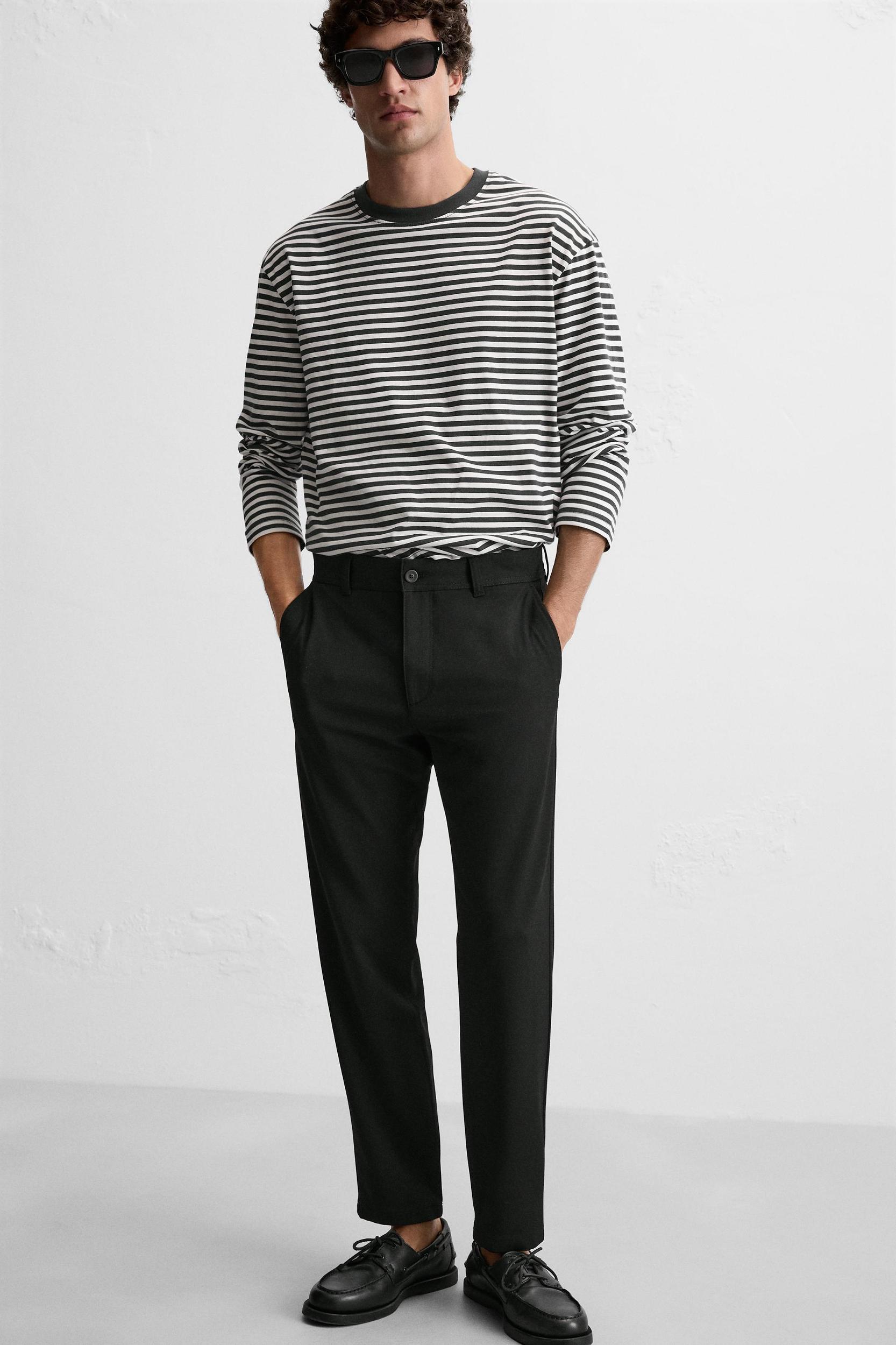 TEXTURED STRETCH PANTS Product Image