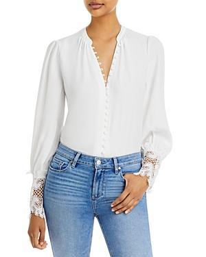 LAgence Ava Lace Cuff Blouse Product Image