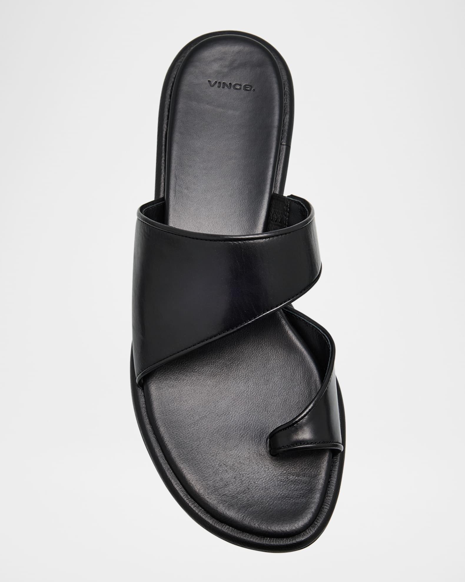 Lukas Leather Toe-Ring Slide Sandals Product Image