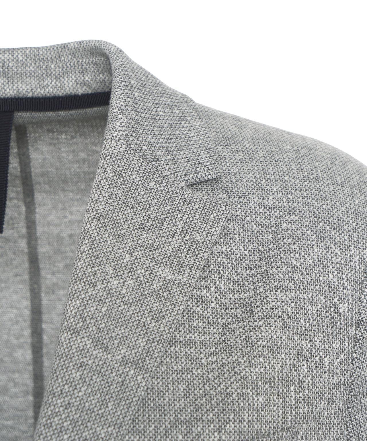 Single-breasted linen-blend blazer Product Image