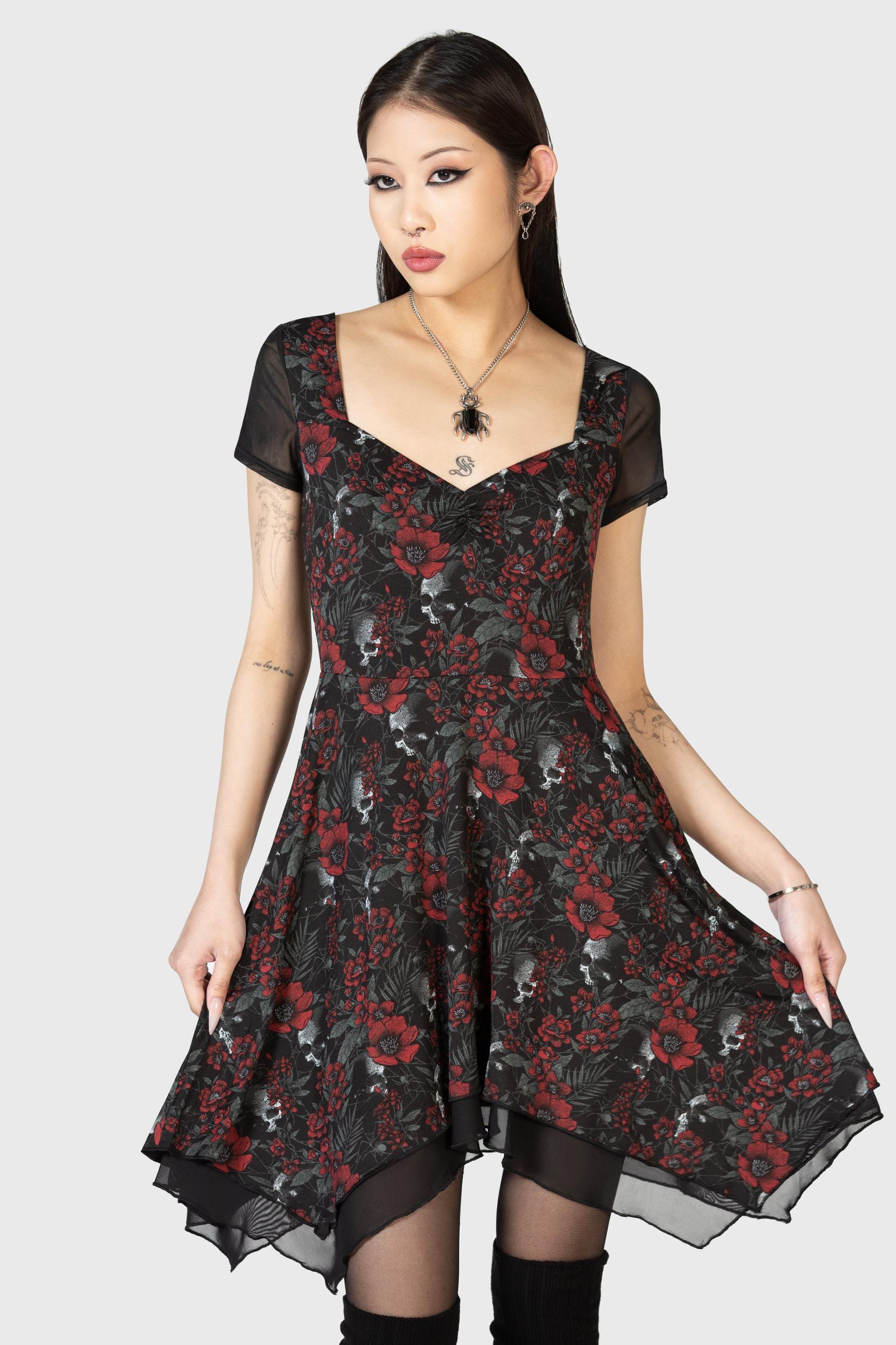 Crimson Decay Mini Dress - Resurrect Female Product Image