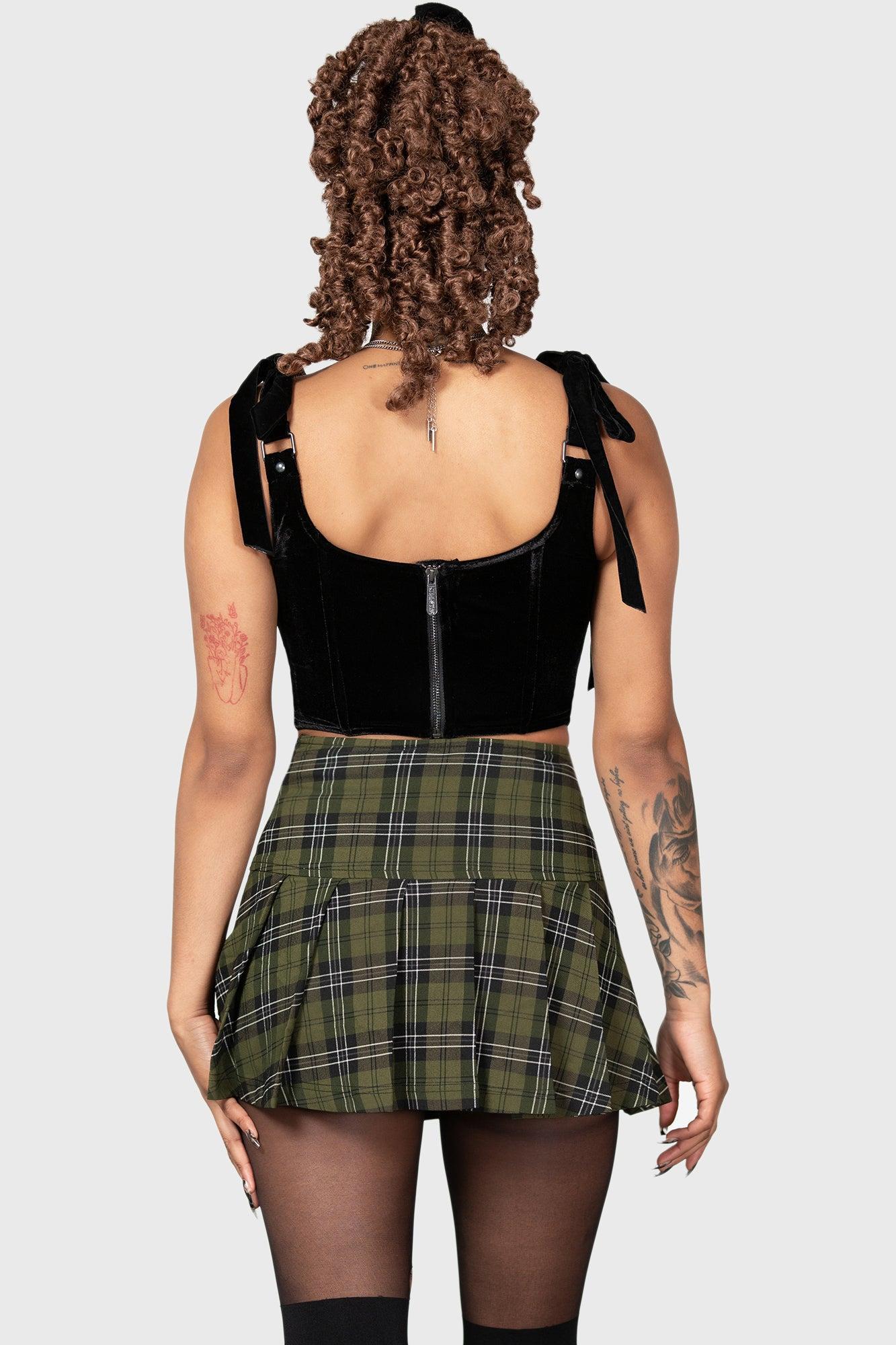 Dark Canopy Pleated Skirt Female Product Image