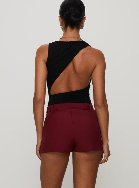 Centre Stage Cut Out Bodysuit Black Product Image