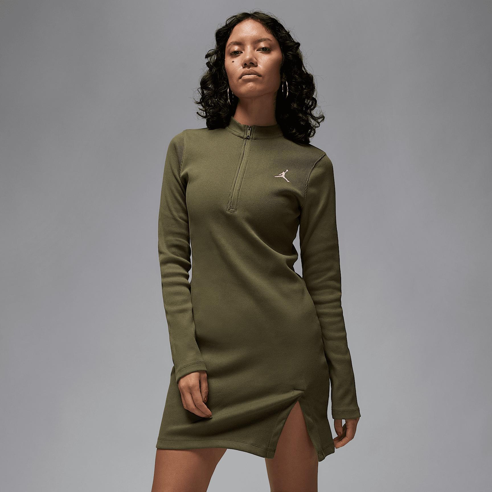 Jordan Women's 1/2-Zip Long-Sleeve Knit Dress Product Image
