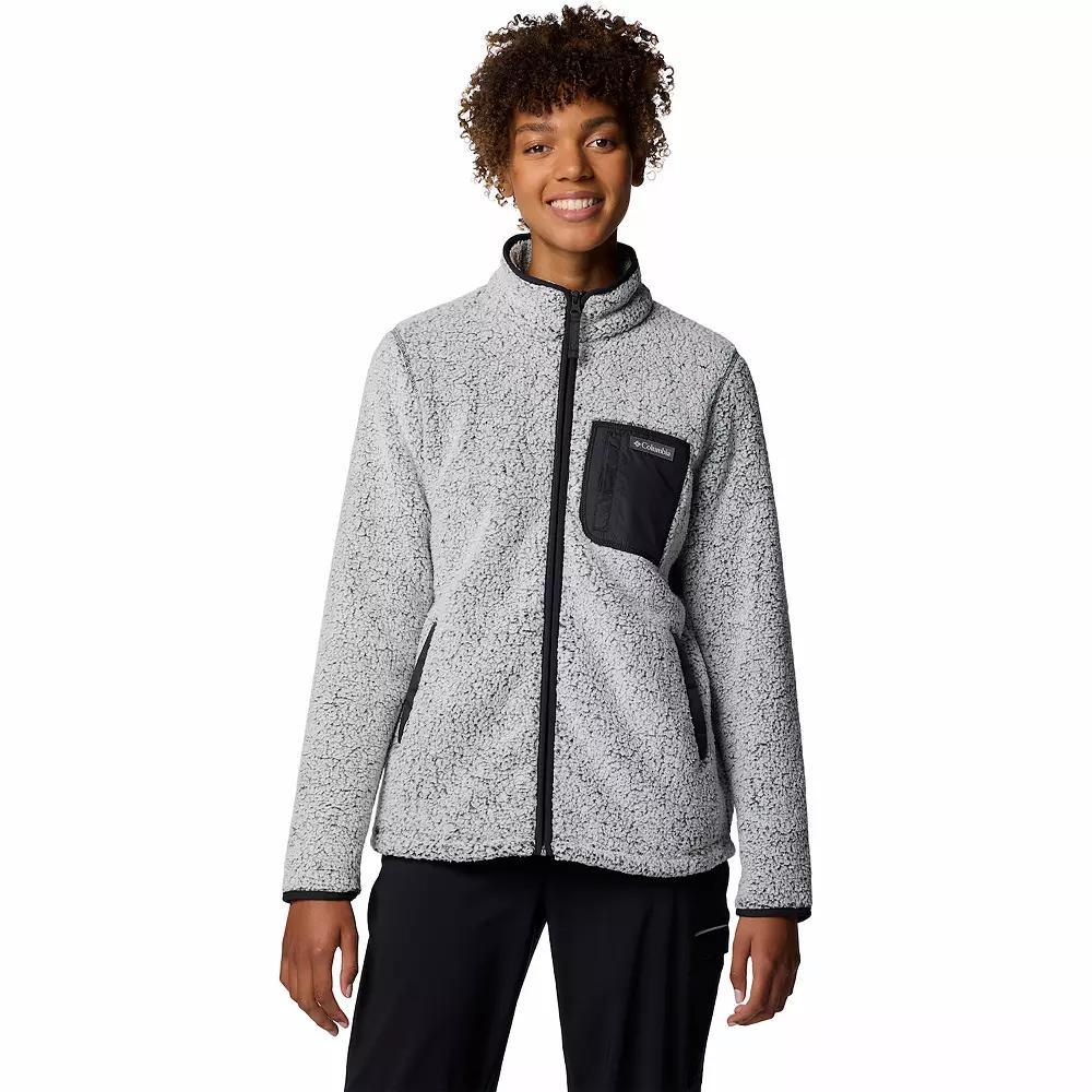 Women's Columbia West Bend II Full-Zip Fleece Jacket, Size: Large, Chalk Product Image