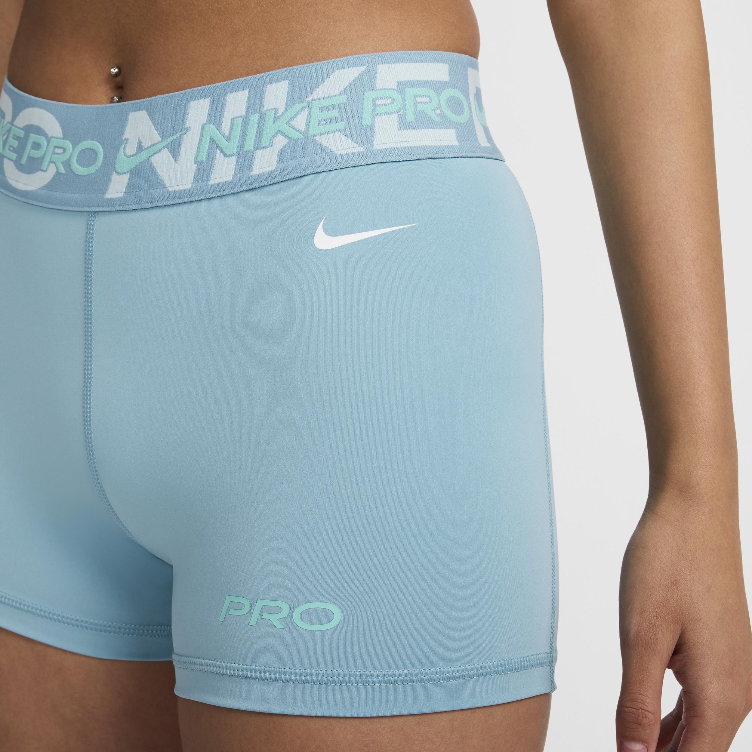 Womens Nike Pro Mid-Rise 3 Graphic Biker Shorts Product Image