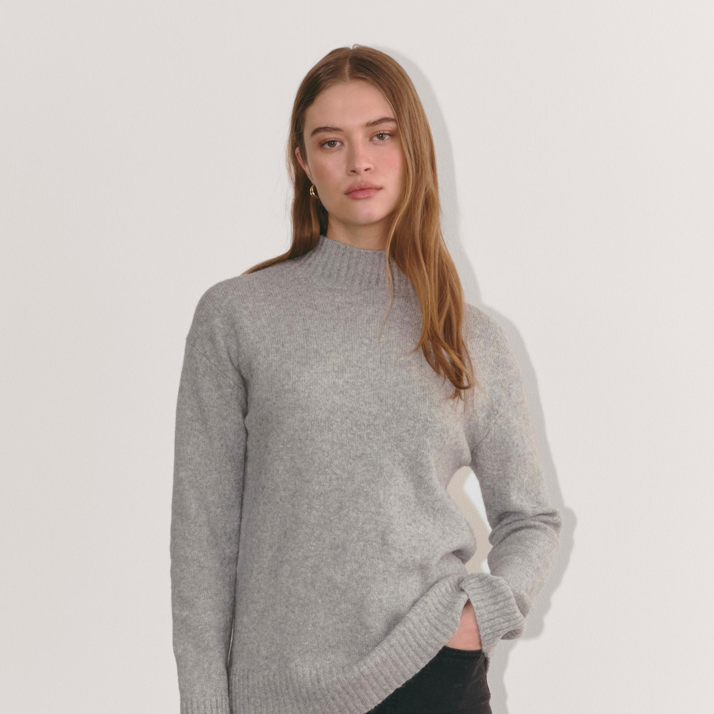 The Mockneck Sweater in Plush Cotton Product Image