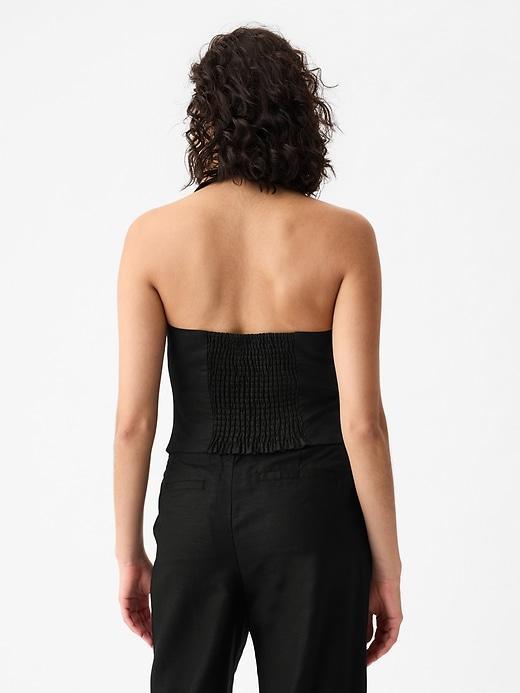 Linen-Cotton Halter Vest Product Image