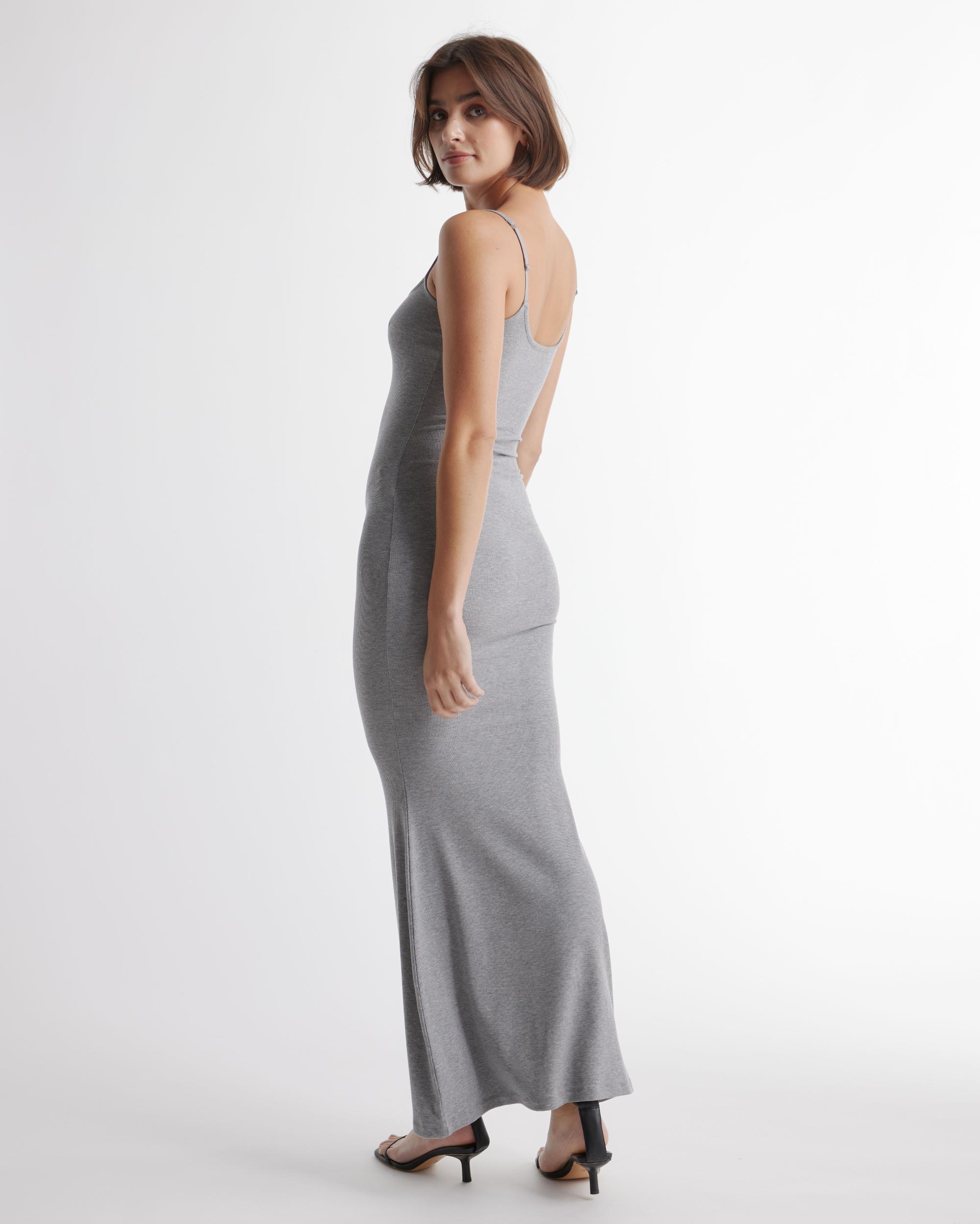 Quince | Women's Tencel Rib Knit Maxi Slip Dress Size XS, Cotton/Modal Product Image