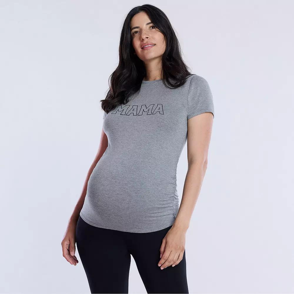Maternity Motherhood® Mama Graphic Tee, Women's, Size: XS-MAT, Animal Mama Product Image
