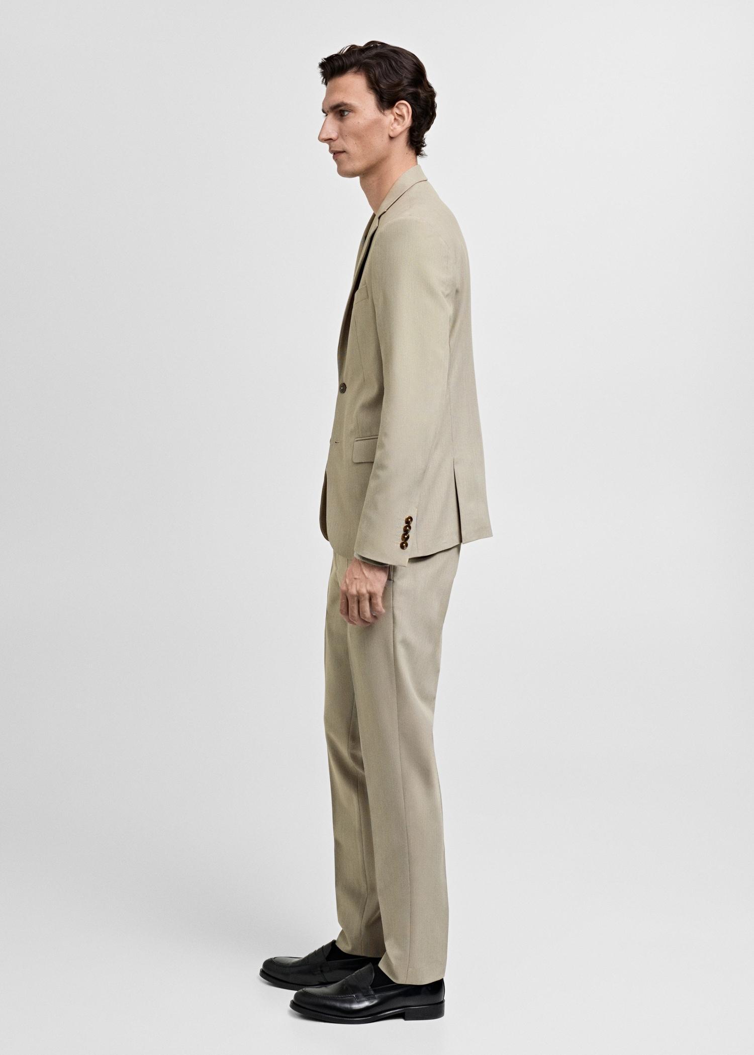 Stretch fabric super slim-fit suit trousers - Men | MANGO USA Product Image