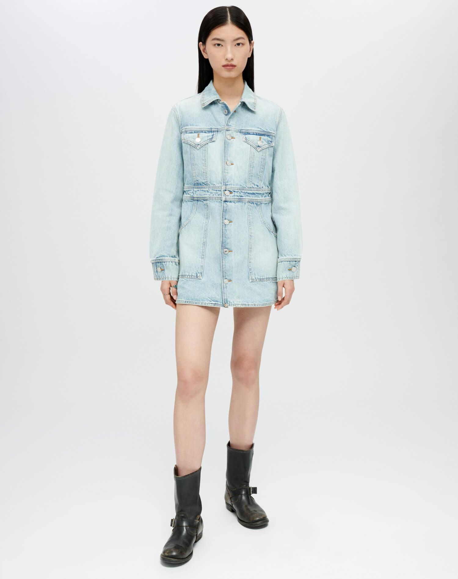 Trucker Dress - Opal Indigo Female Product Image
