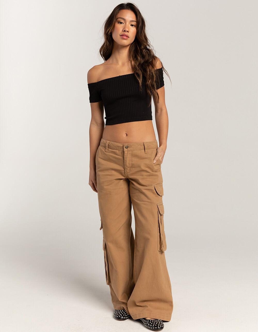 RSQ Womens Seamless Off The Shoulder Top - BLACK Product Image