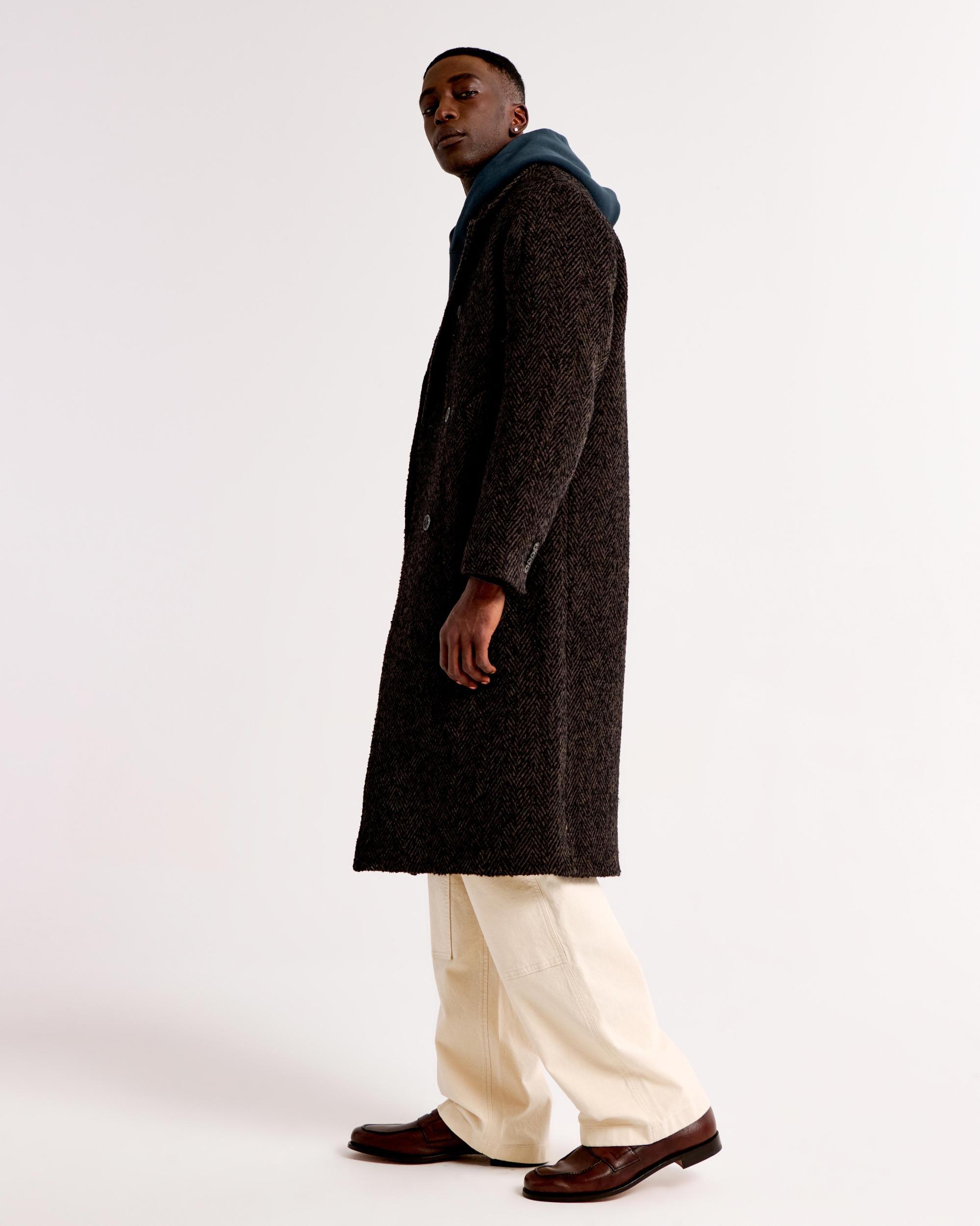 Double-Breasted Long Coat Product Image