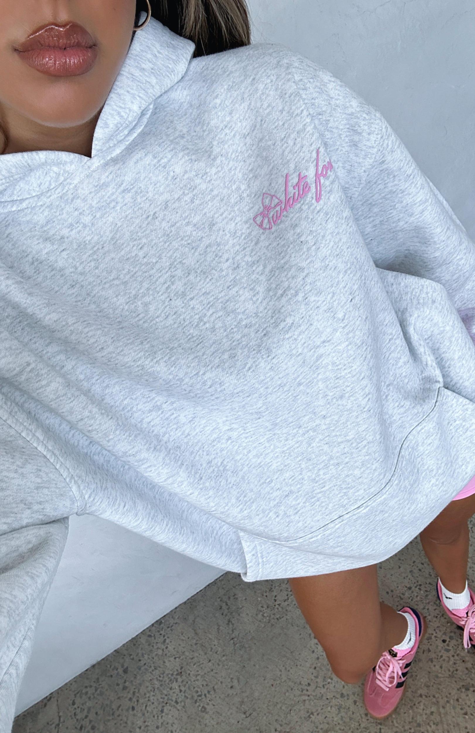 Got What You Need Oversized Hoodie Grey Marle Product Image