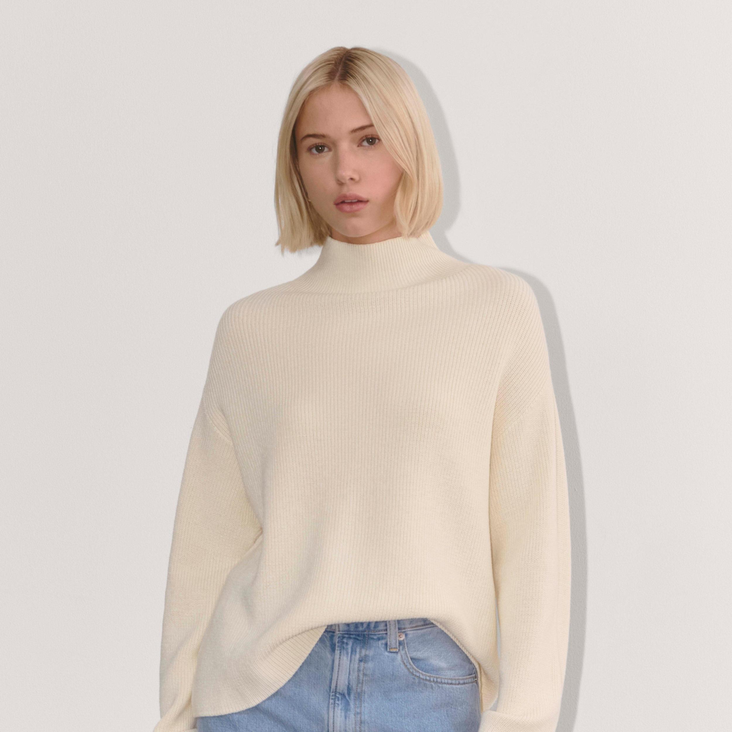 The Slouchy Funnel Neck in Everyday Cotton Product Image