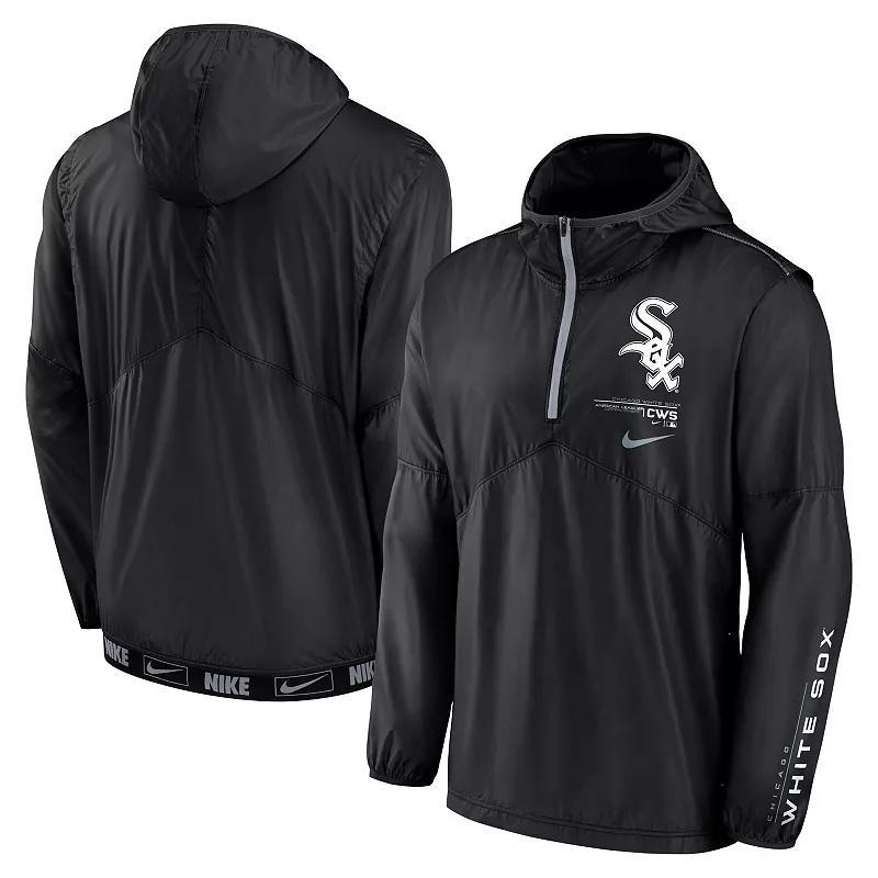 Mens Nike Chicago White Sox Authentic Night Game Performance Half-Zip Windbreaker Product Image