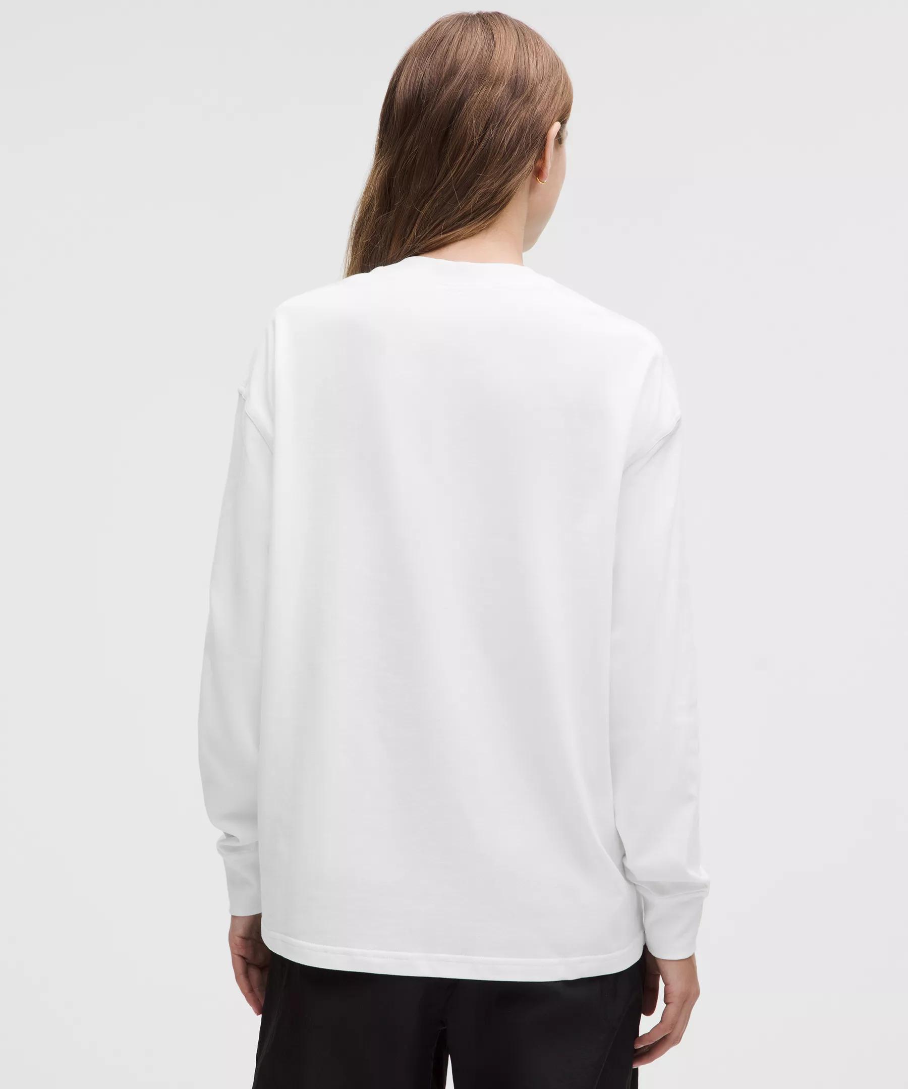 Heavyweight Cotton Crewneck Long-Sleeve Shirt Product Image