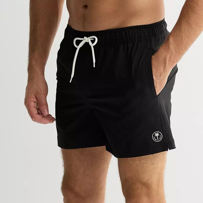 Men's Trinity Coast 5" Swim Trunks, Size: Small 5 INCH, Night Black Product Image