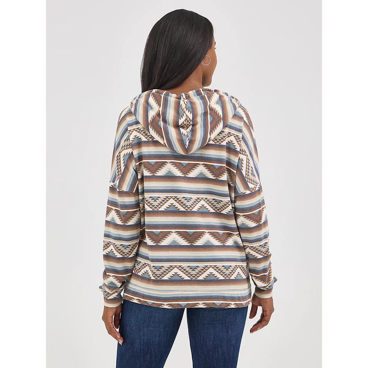 Women's Wrangler Geometric Relaxed Pullover Hoodie | Women's TOPS | Wrangler® Product Image