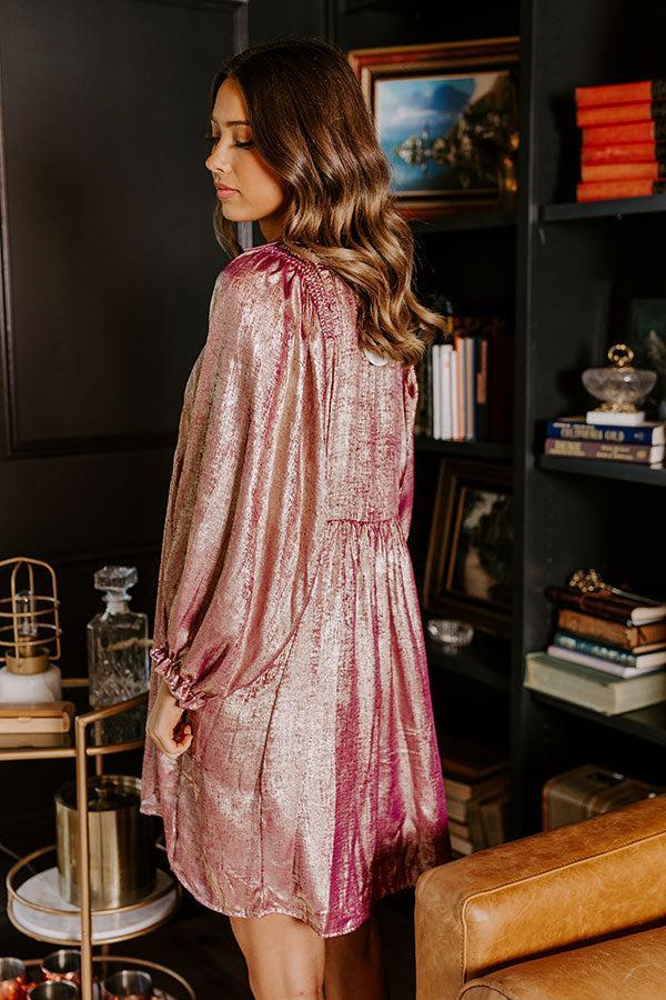 Shine Bright Metallic Mini Dress Product Image
