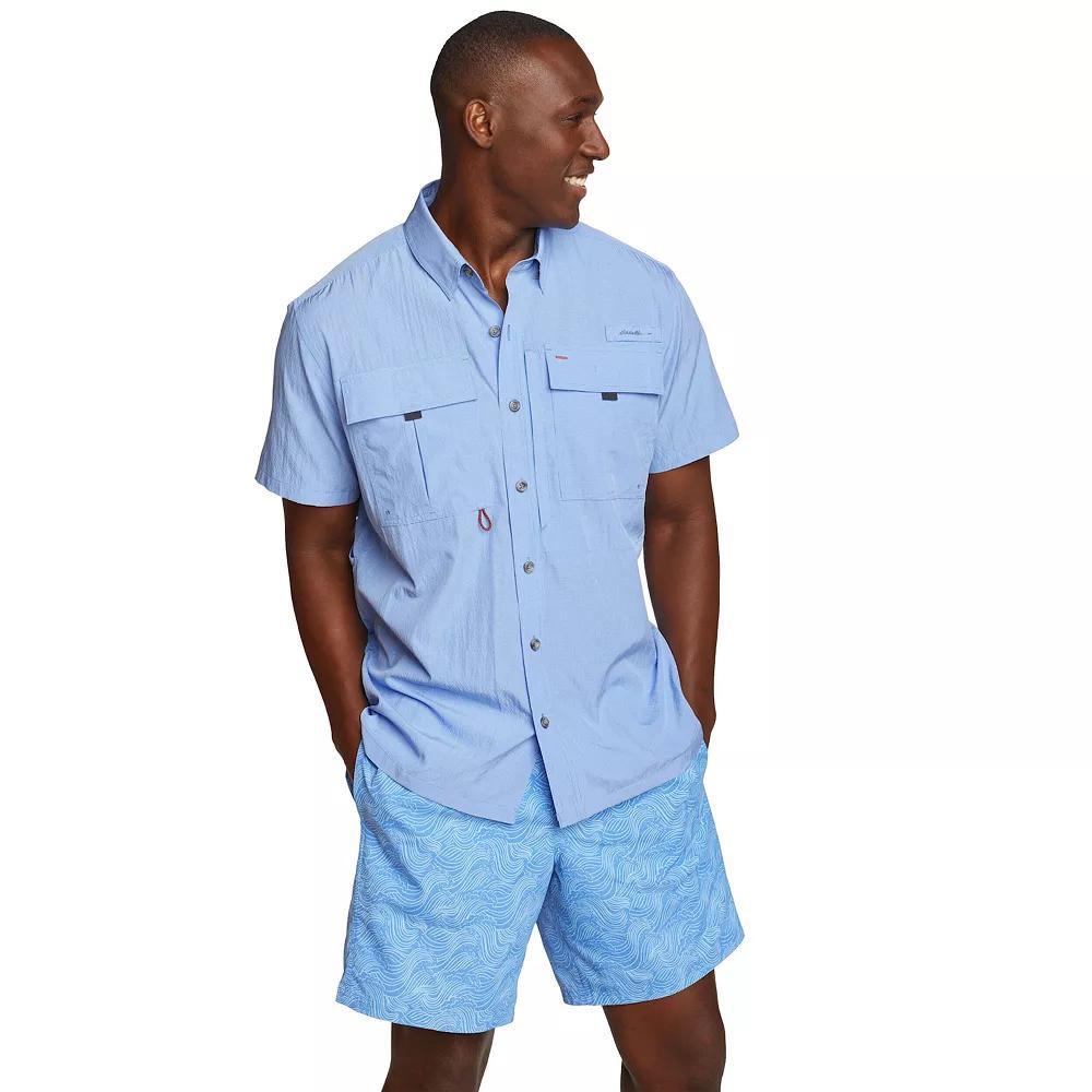 Men's Eddie Bauer Short Sleeve UPF Guide 2.0 Shirt, Size: Small, Green Olive Product Image