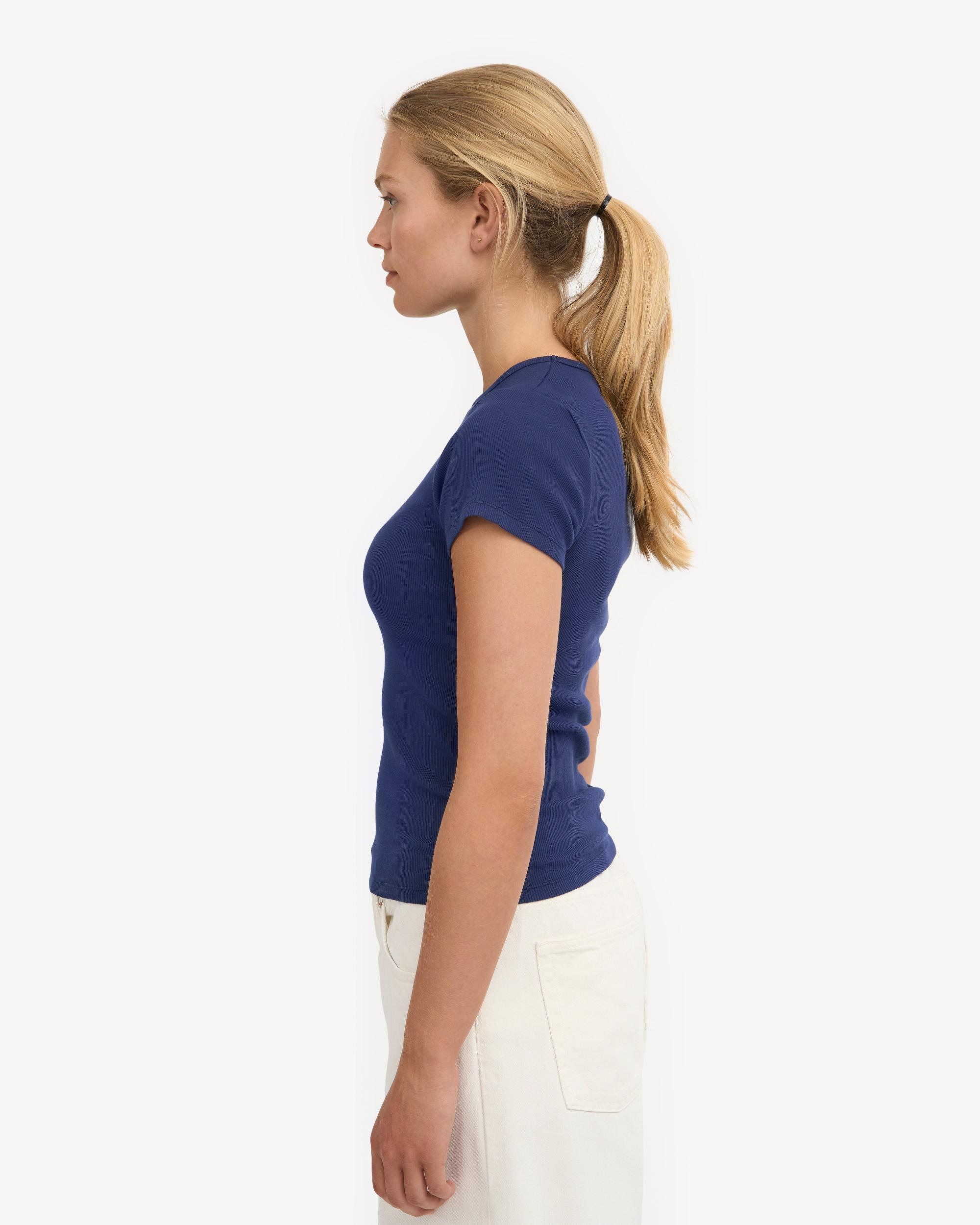 Organic Rib T-Shirt - Oxblood Red Product Image