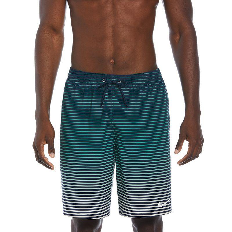 Men's Nike 9-in. Stripe Breaker Swim Trunks, Size: Small, Red Product Image