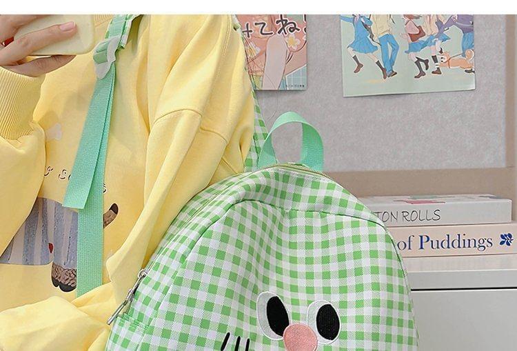 Cartoon Plaid Backpack Product Image