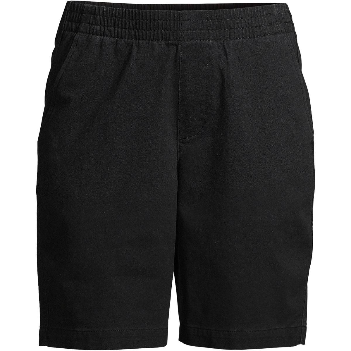 Petite Lands End Pull-On Chino Bermuda Shorts, Womens Green Moss Product Image