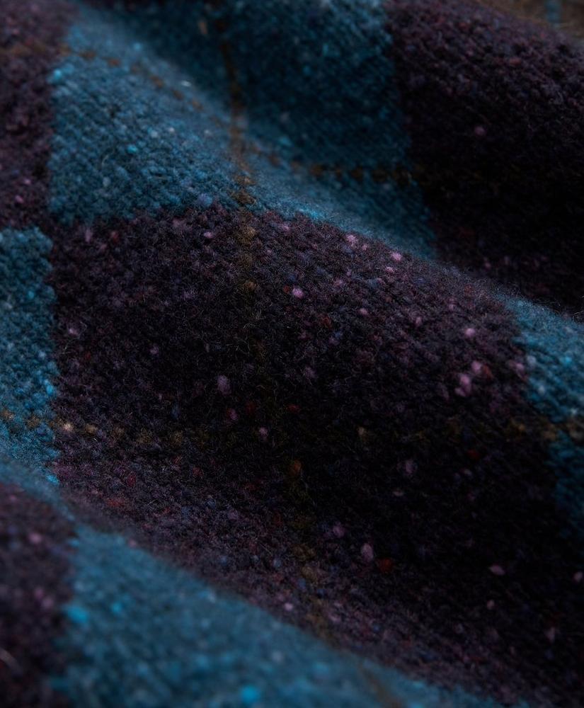 Merino Wool V-Neck Sweater with Argyle Motif Product Image