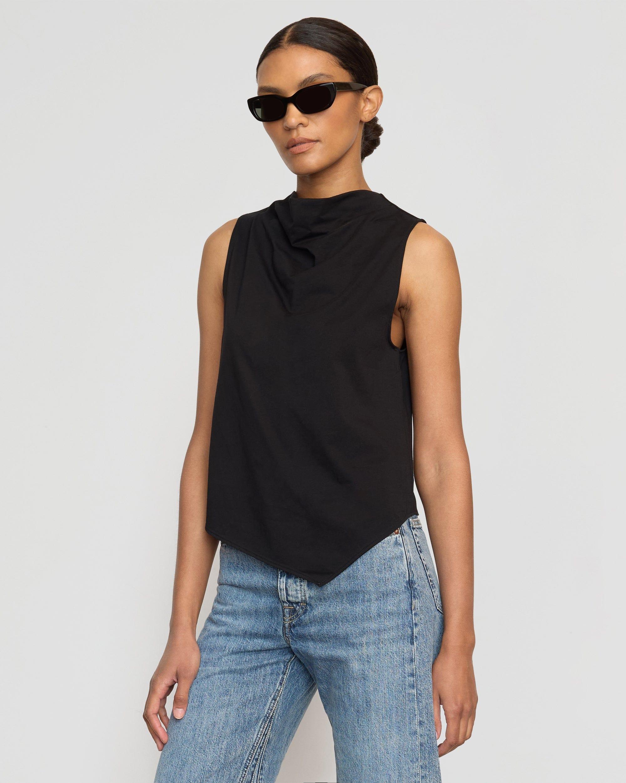 Marjorie Asymmetric-Hem Tee Product Image