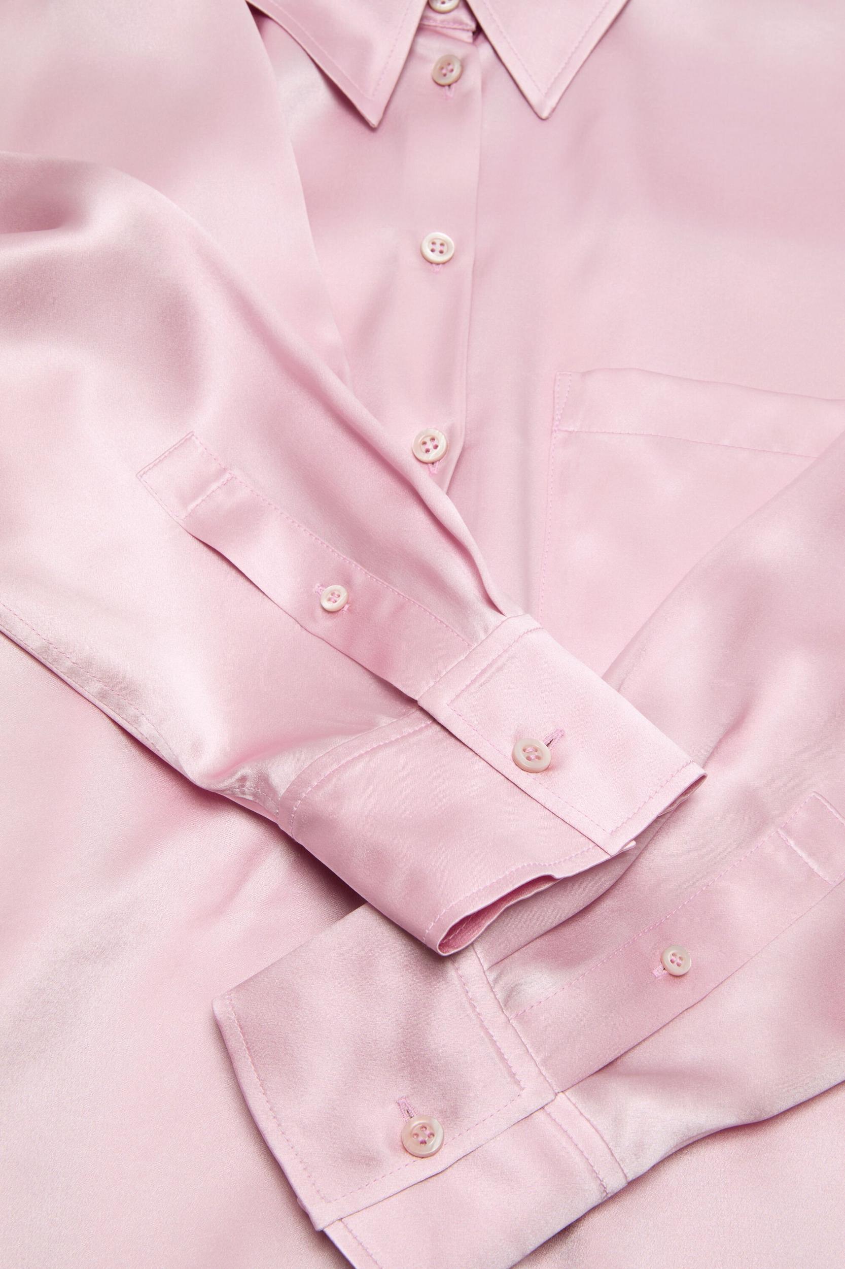 Layered Satin Blouse Product Image