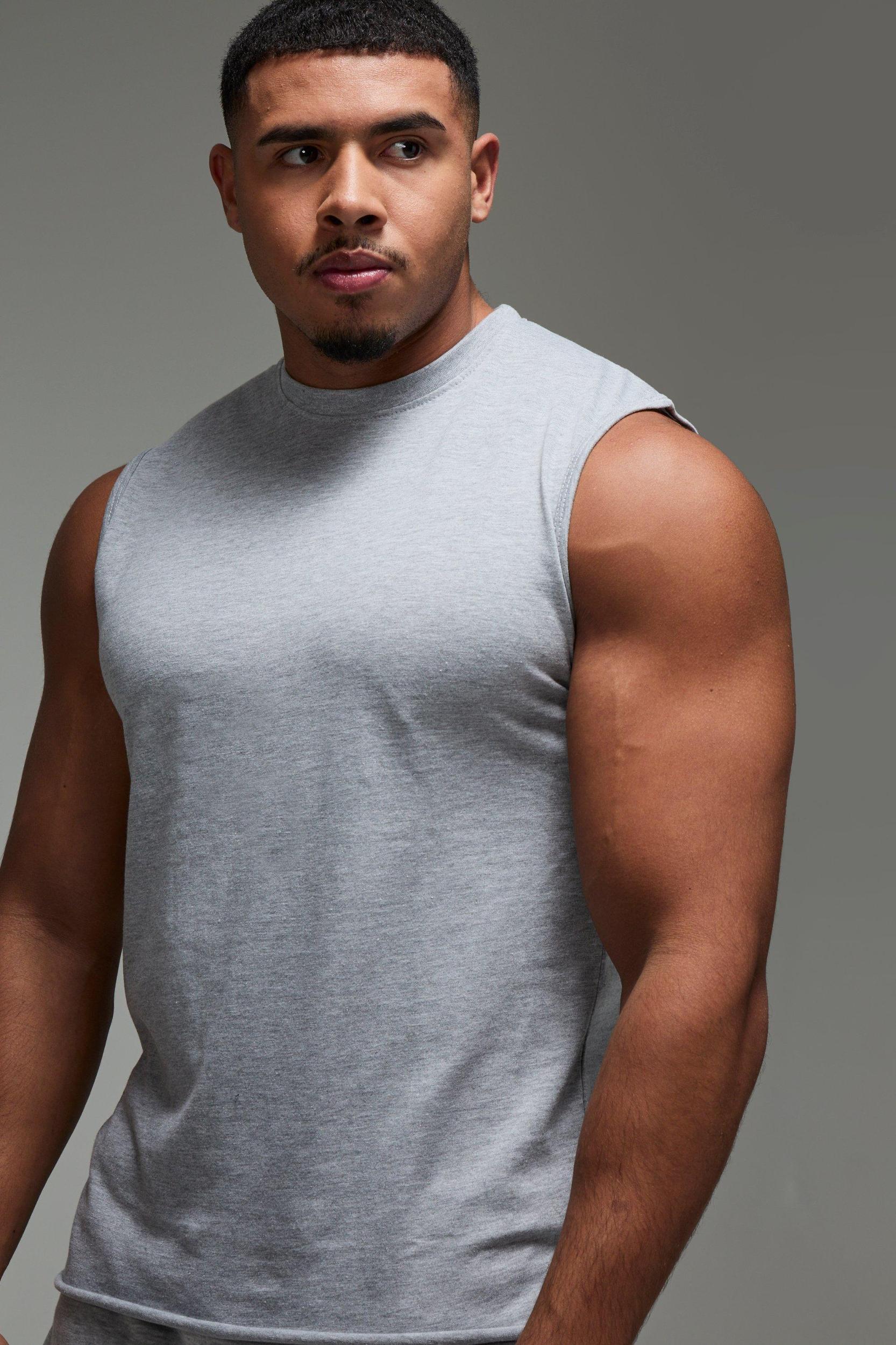 Man Active Regular Fit Tank Top | boohooMAN USA Product Image