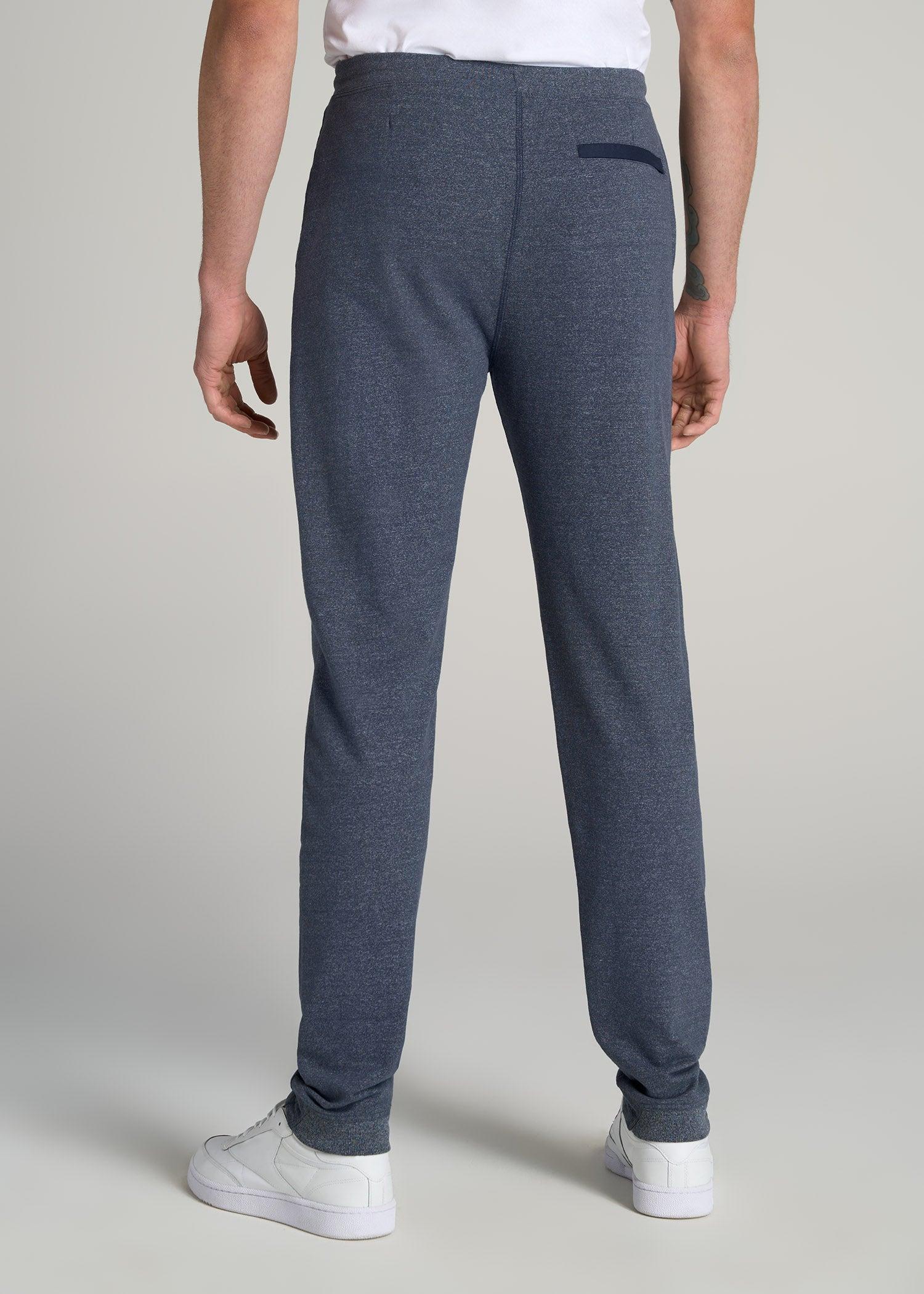 Microsanded French Terry Sweatpants for Tall Men in Iron Grey Product Image